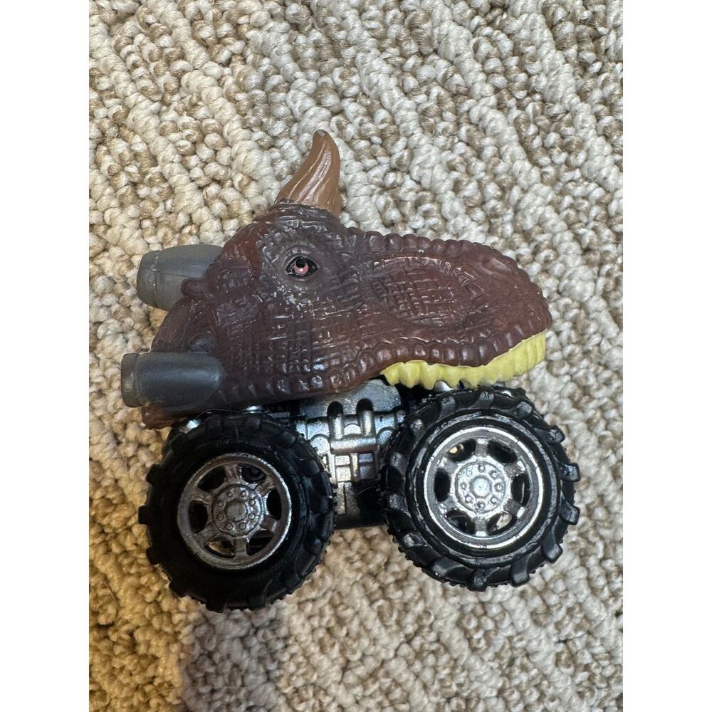 Dinosaur‎ Triceratops Monster Truck Toy Car Vehicle Figure Brown